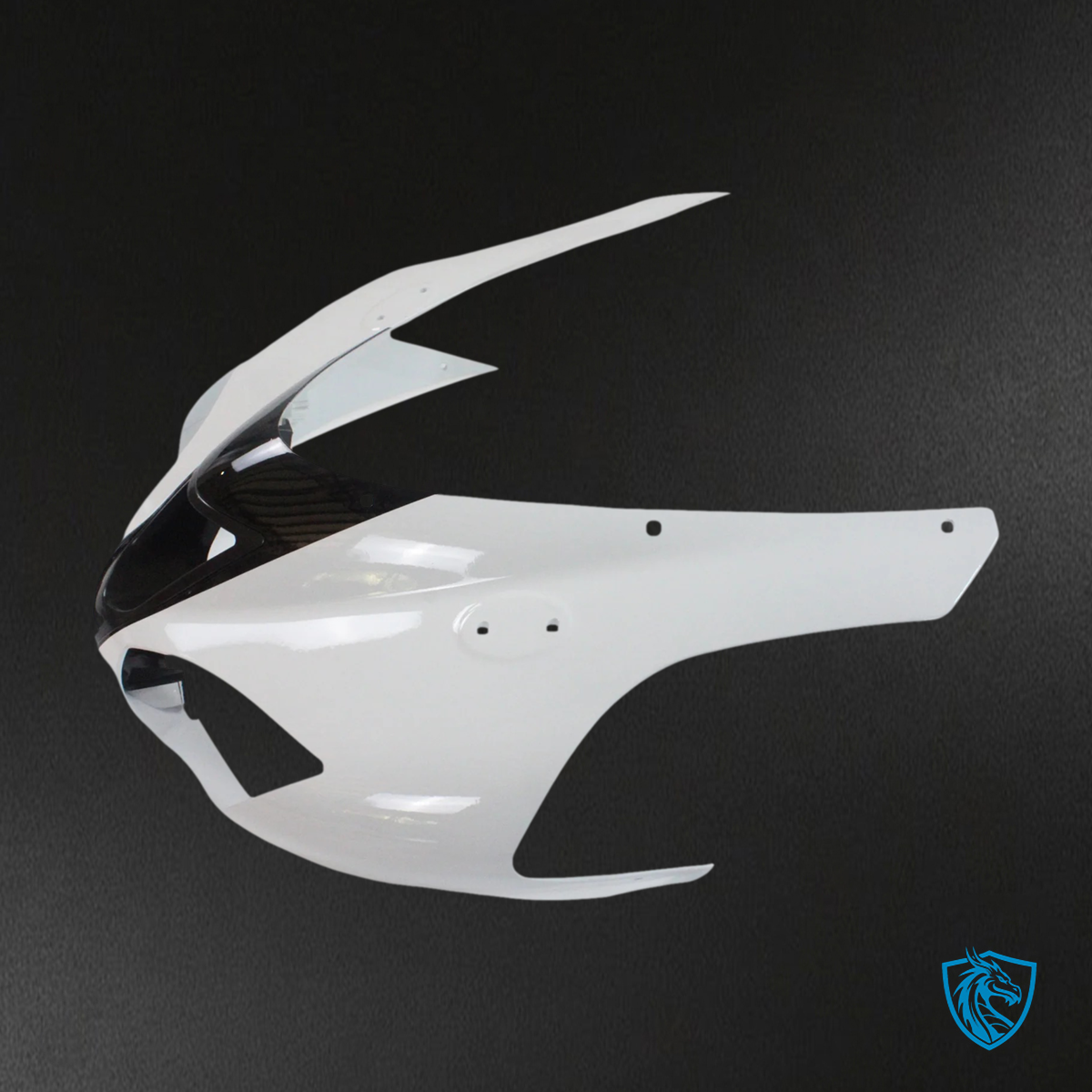 Kawasaki ZX6R (2007-2008) Black & White - Fairing Kit