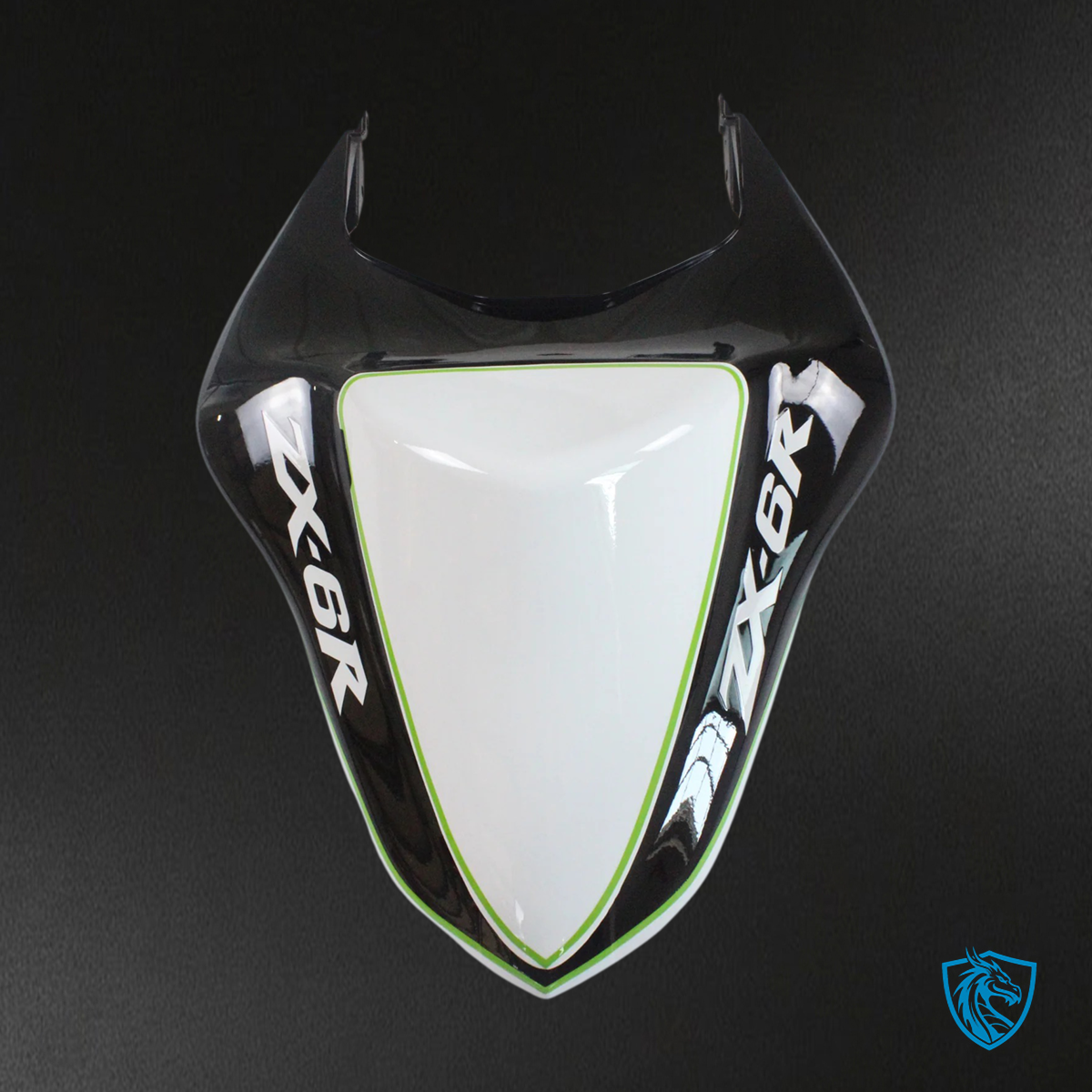 Kawasaki ZX6R (2007-2008) Black & White - Fairing Kit