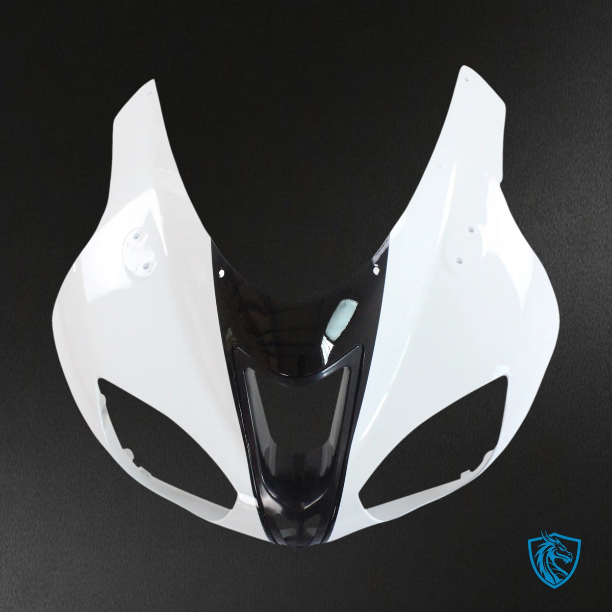 Kawasaki ZX6R (2007-2008) Black & White - Fairing Kit