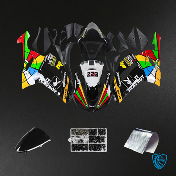 Kawasaki ZX6R (2007-2008) Colorful - Fairing Kit
