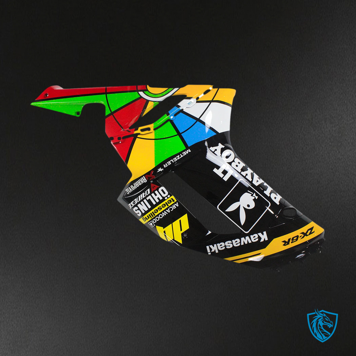 Kawasaki ZX6R (2007-2008) Colorful - Fairing Kit