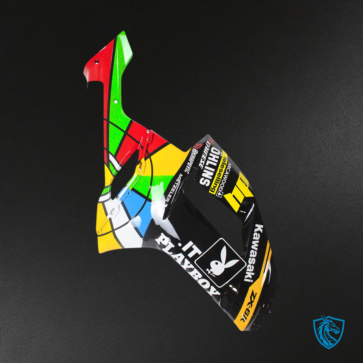 Kawasaki ZX6R (2007-2008) Colorful - Fairing Kit