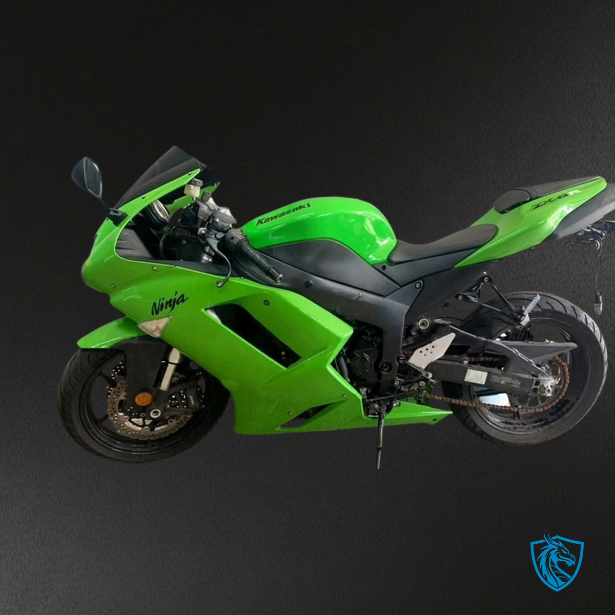 Kawasaki ZX6R (2007-2008) Green - Fairing Kit