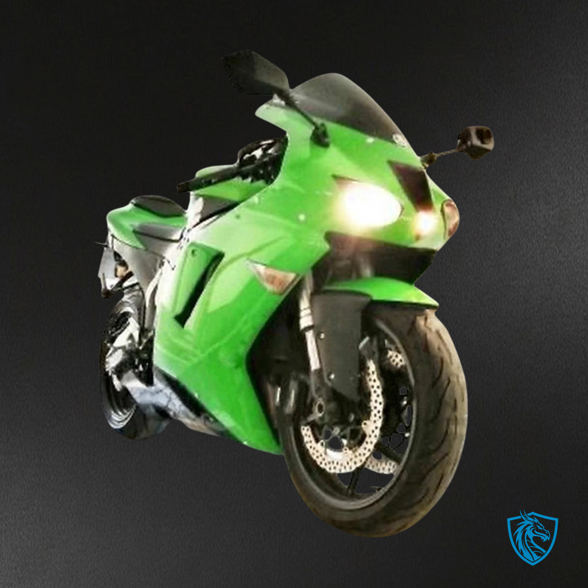 Kawasaki ZX6R (2007-2008) Green - Fairing Kit
