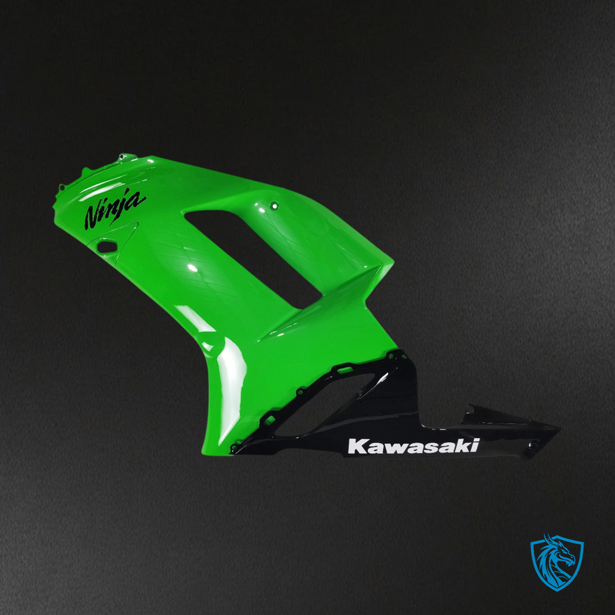Kawasaki ZX6R (2007-2008) Green & Black - Fairing Kit