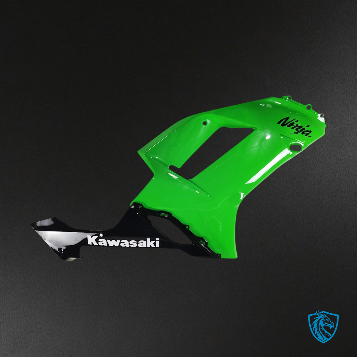 Kawasaki ZX6R (2007-2008) Green & Black - Fairing Kit