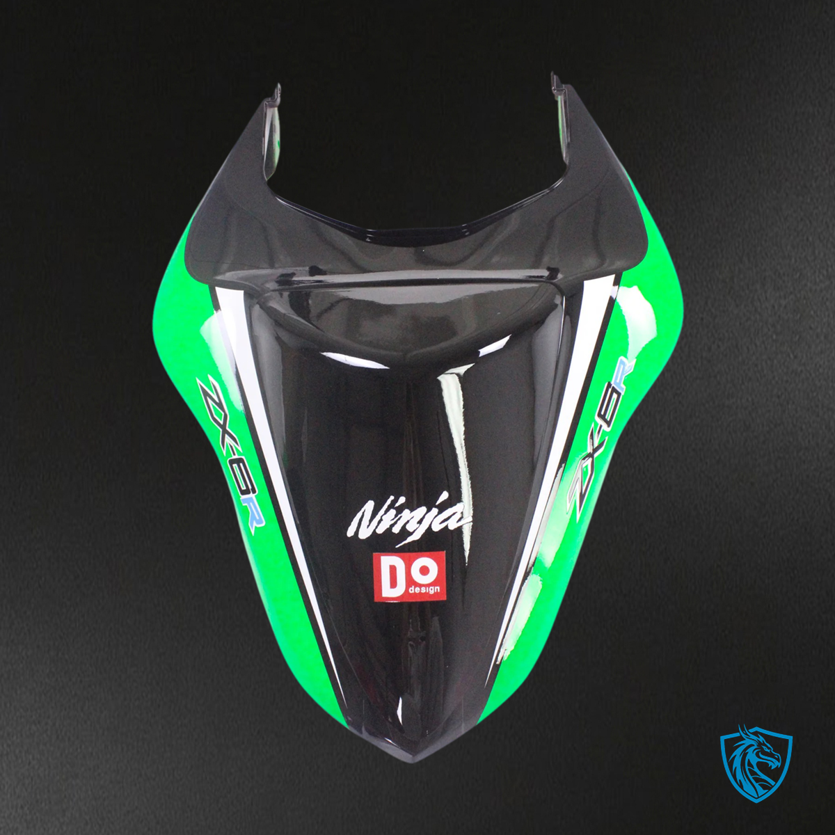Kawasaki ZX6R (2007-2008) Green, Red & White - Fairing Kit