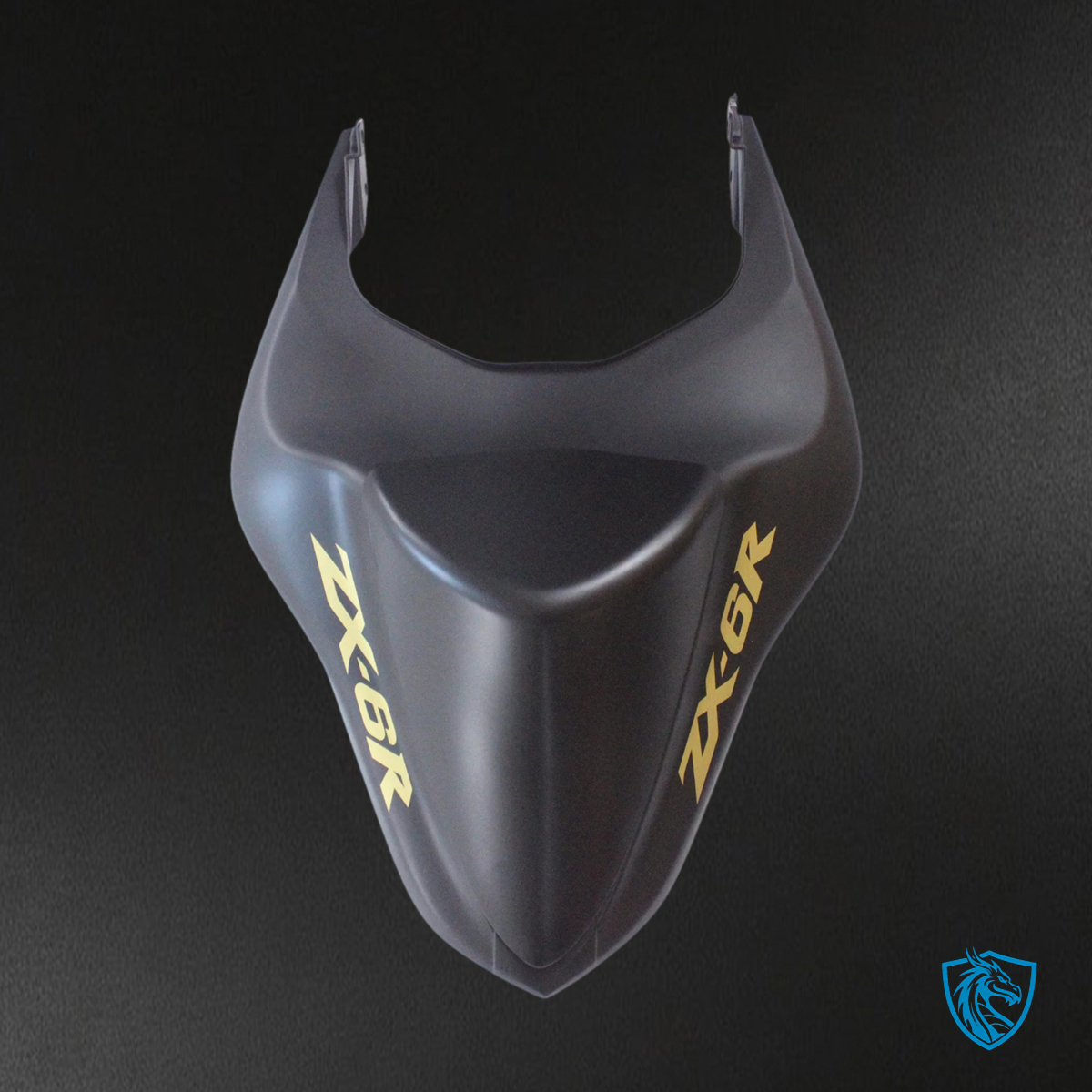 Kawasaki ZX6R (2007-2008) Matte Black & Yellow Logos - Fairing Kit
