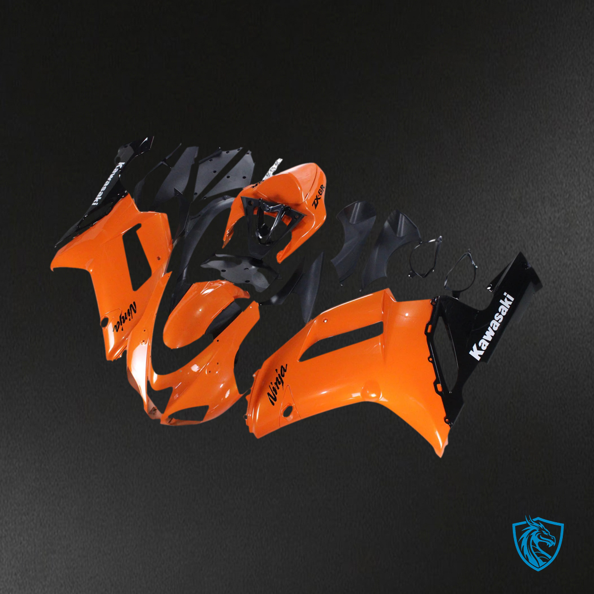 Kawasaki ZX6R (2007-2008) Orange - Fairing Kit