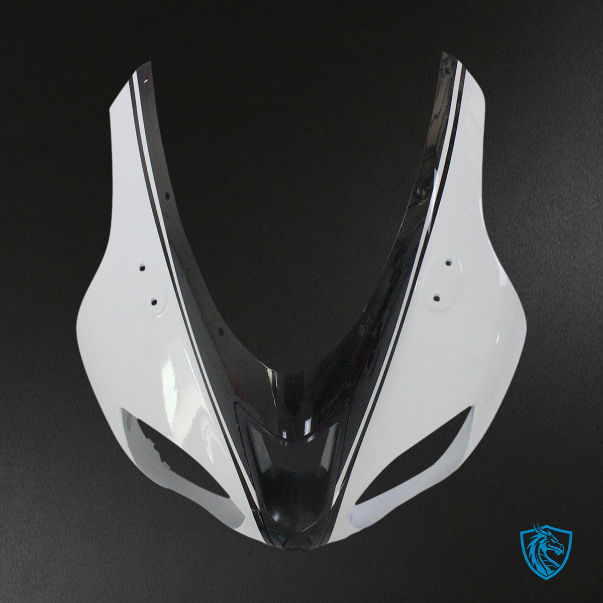 Kawasaki ZX6R (2007-2008) White & Black - Fairing Kit