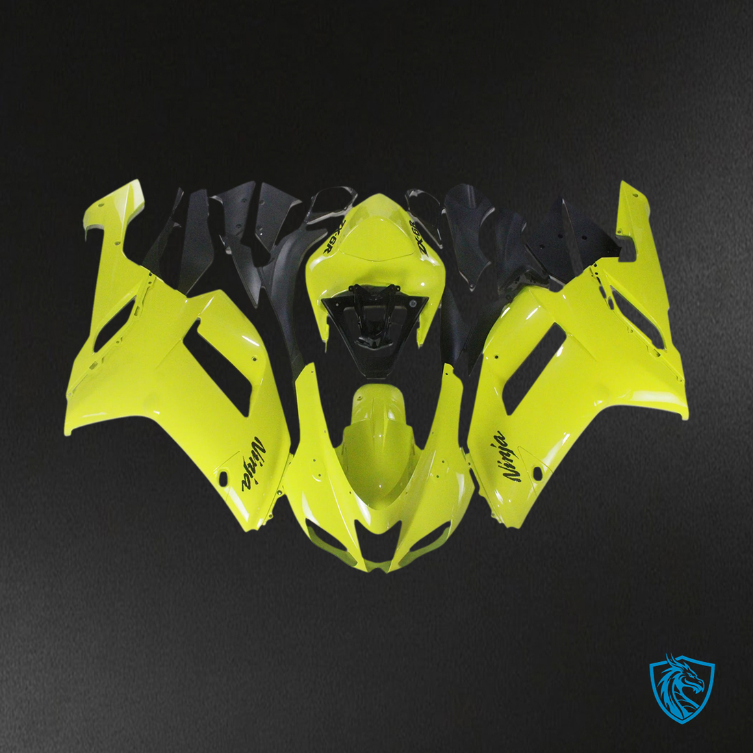 Kawasaki ZX6R (2007-2008) Yellow - Fairing Kit