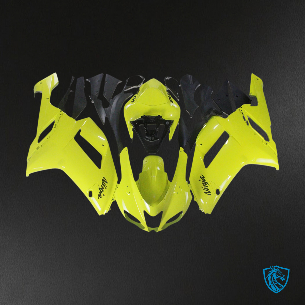 Kawasaki ZX6R (2007-2008) Yellow - Fairing Kit