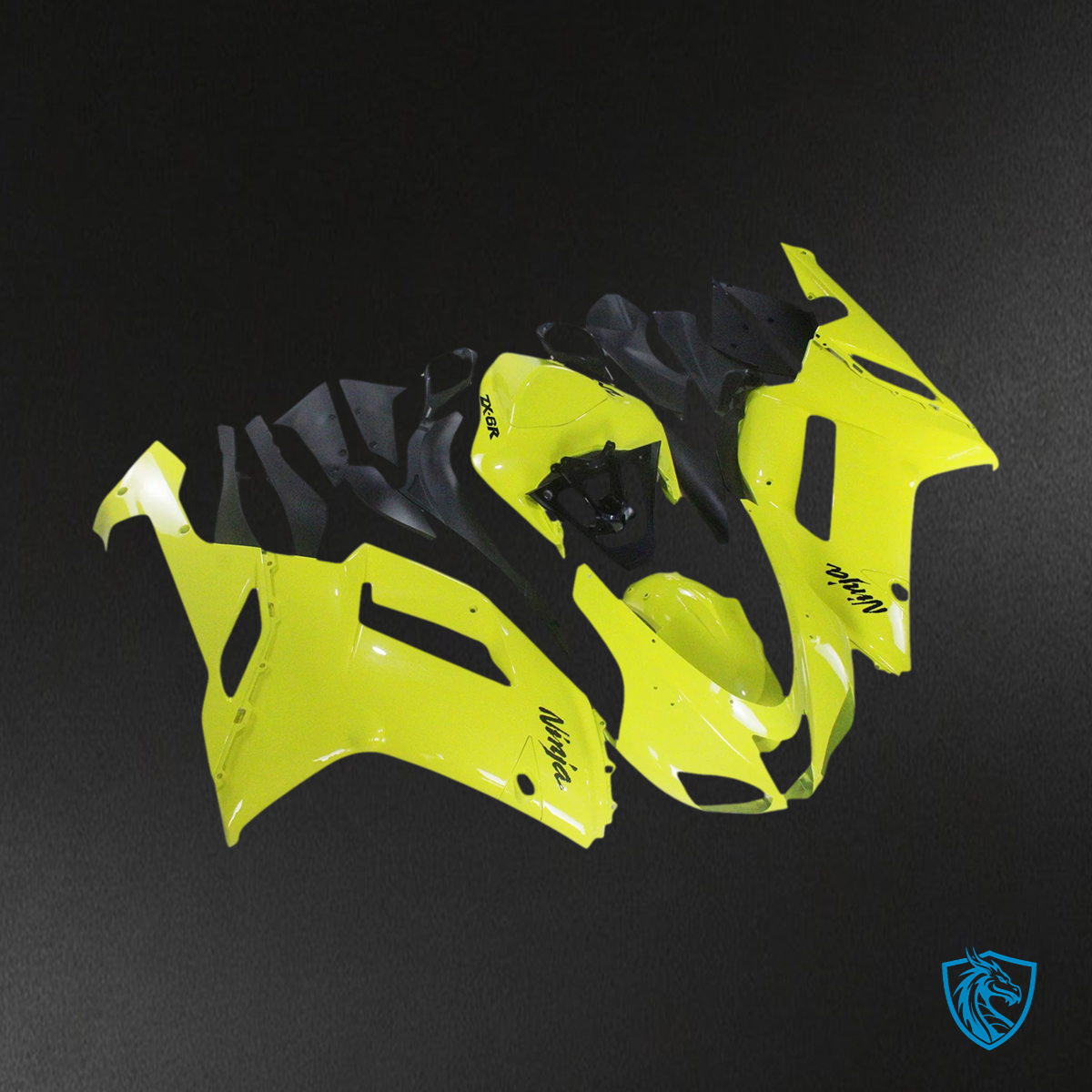Kawasaki ZX6R (2007-2008) Yellow - Fairing Kit