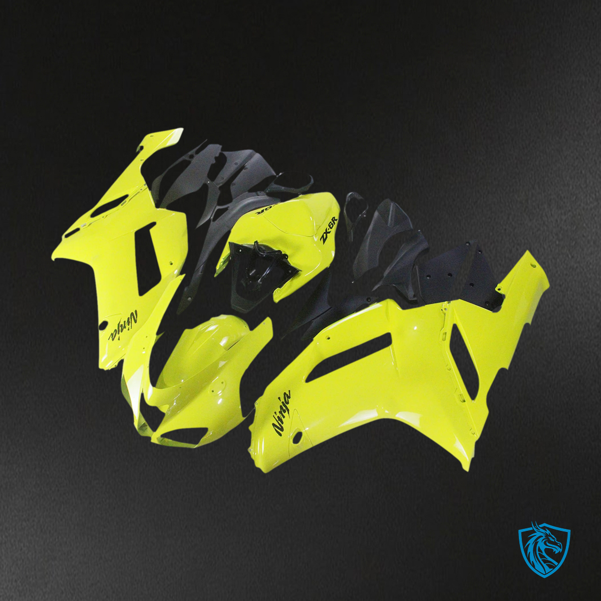Kawasaki ZX6R (2007-2008) Yellow - Fairing Kit