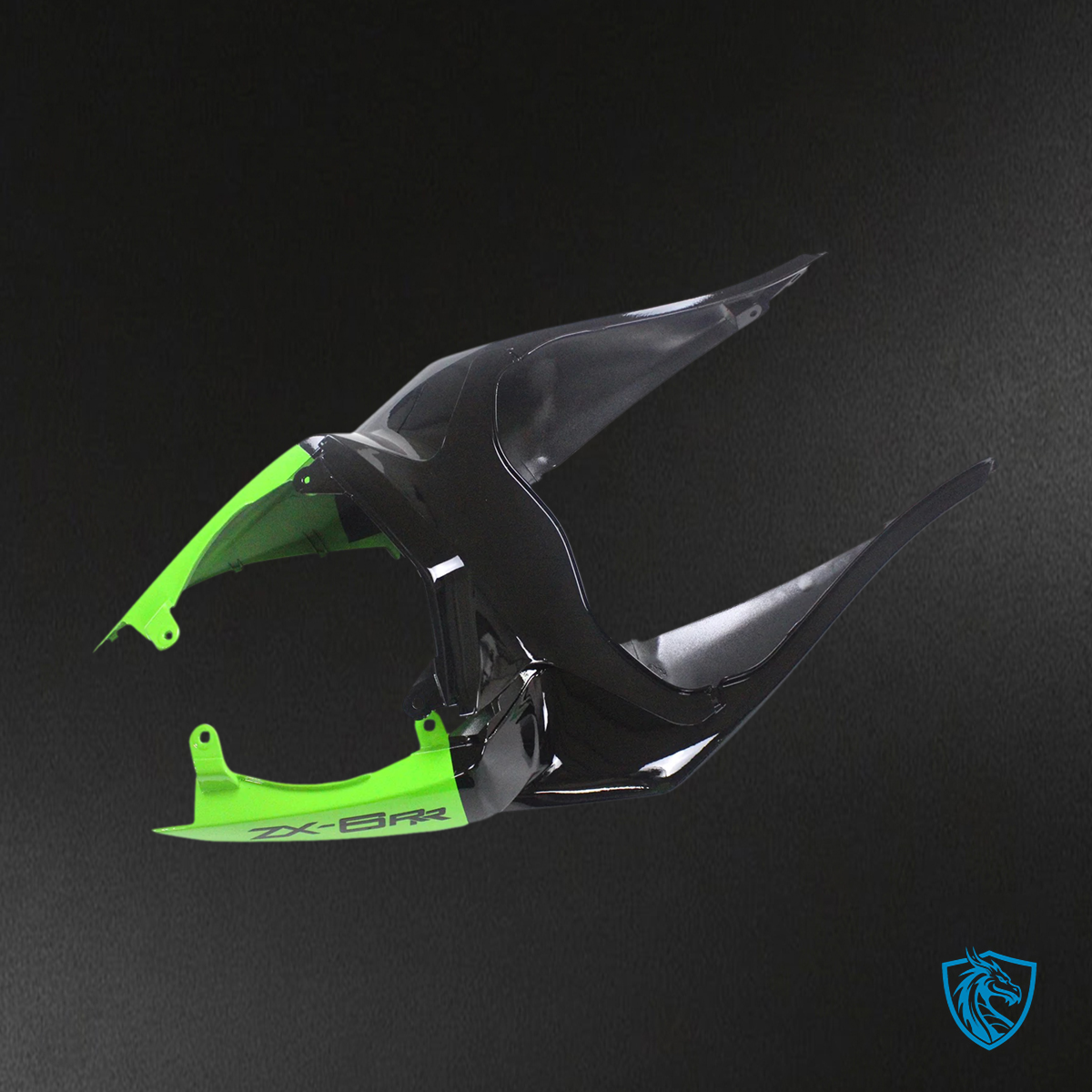 Kawasaki ZX6R (2009-2012) Black & Green Claw - Fairing Kit
