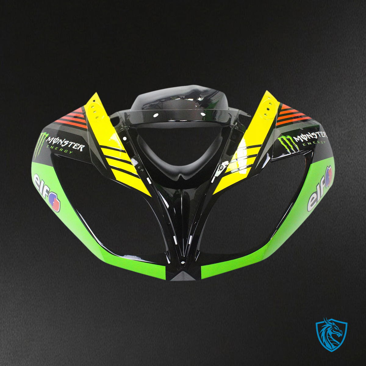 Kawasaki ZX6R (2009-2012) Black & Green Claw - Fairing Kit