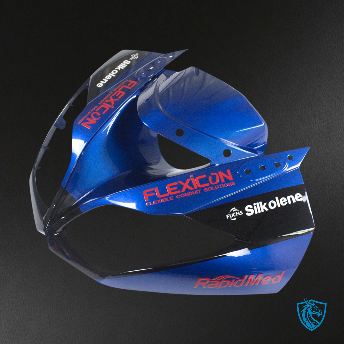 Kawasaki ZX6R (2009-2012) Blue & Mix Black - Fairing Kit