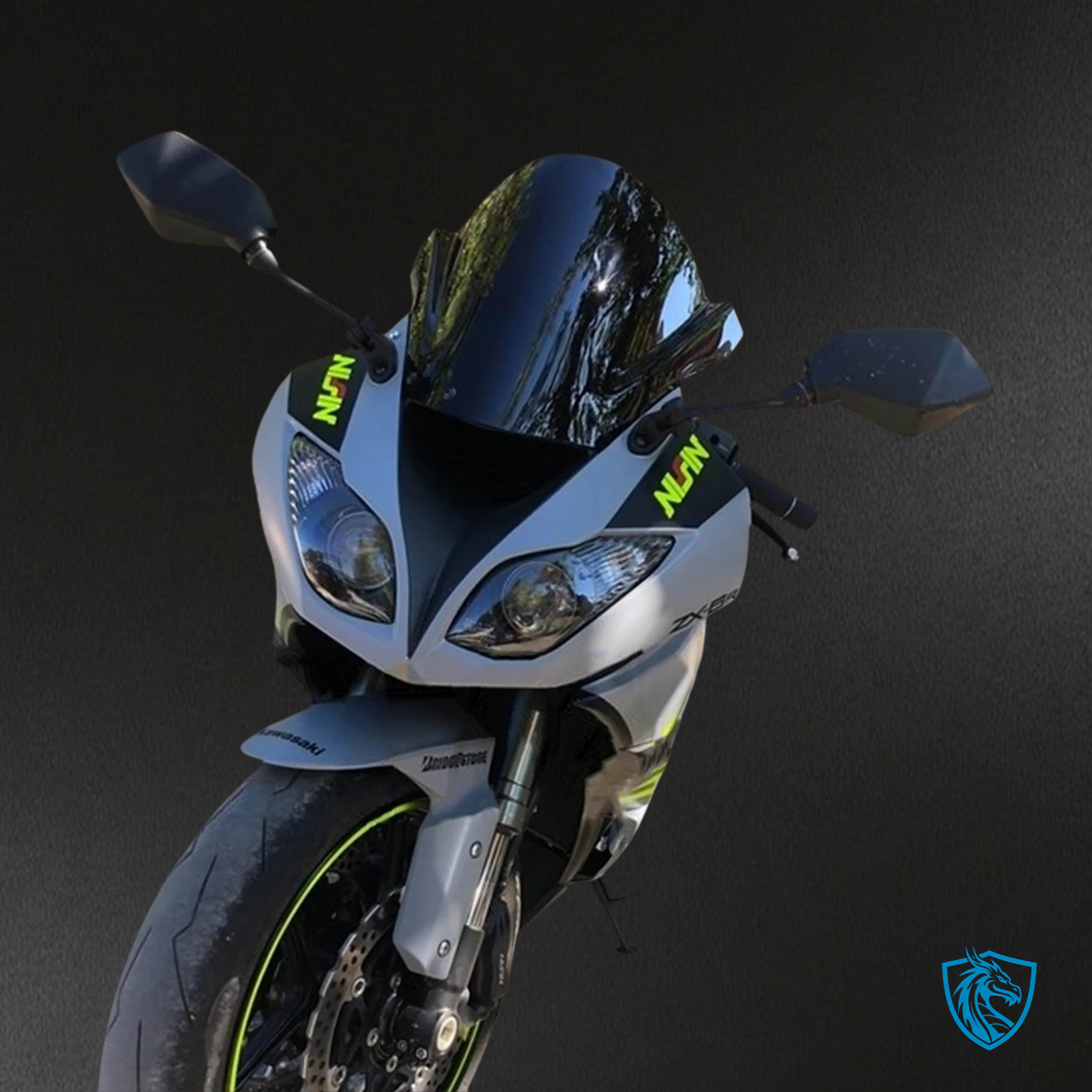 Kawasaki ZX6R (2009-2012) Gray & Yellow - Fairing Kit