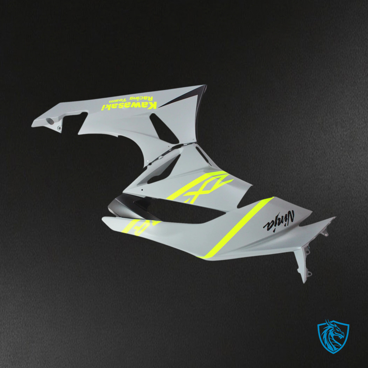 Kawasaki ZX6R (2009-2012) Gray & Yellow - Fairing Kit