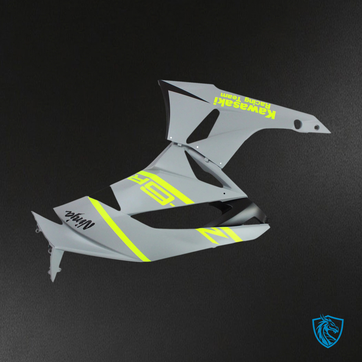 Kawasaki ZX6R (2009-2012) Gray & Yellow - Fairing Kit