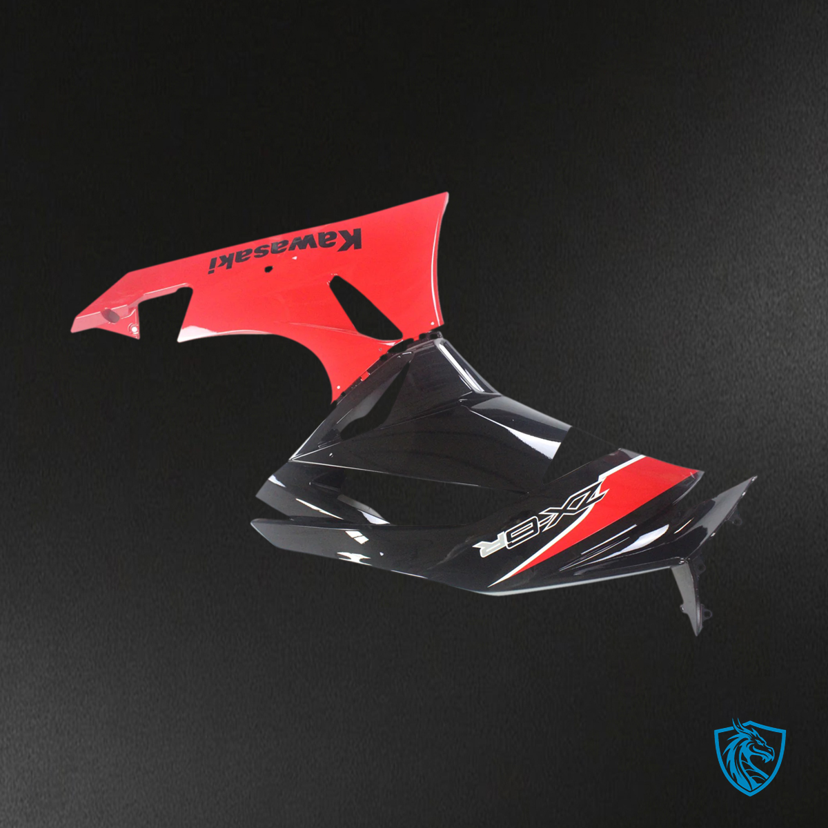 Kawasaki ZX6R (2009-2012) Red & Mix Black - Fairing Kit