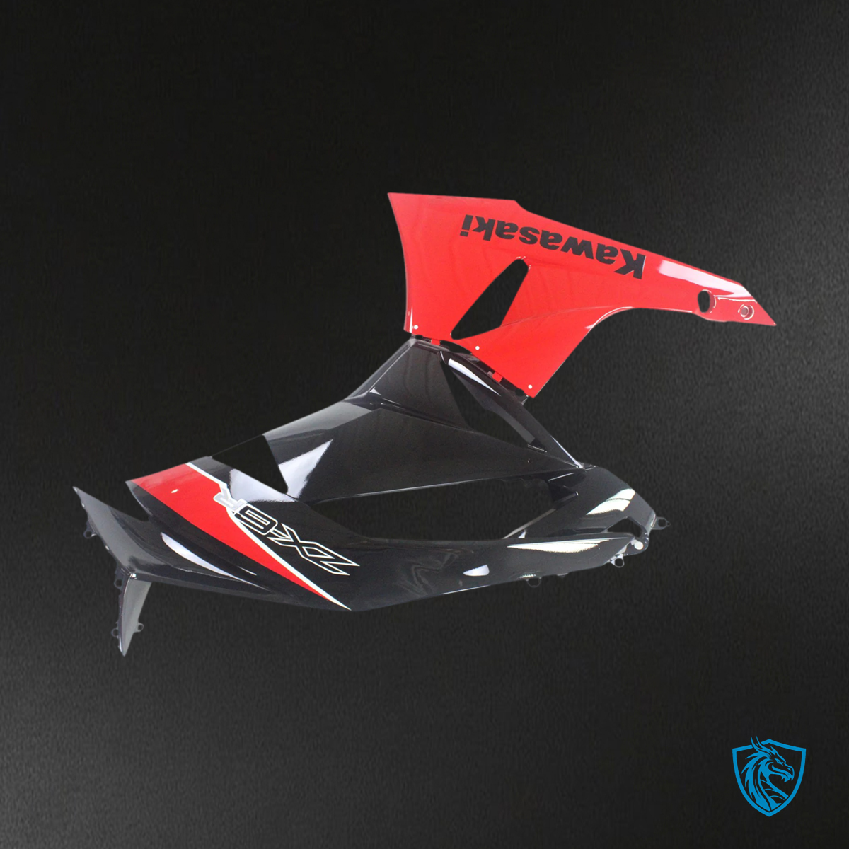 Kawasaki ZX6R (2009-2012) Red & Mix Black - Fairing Kit