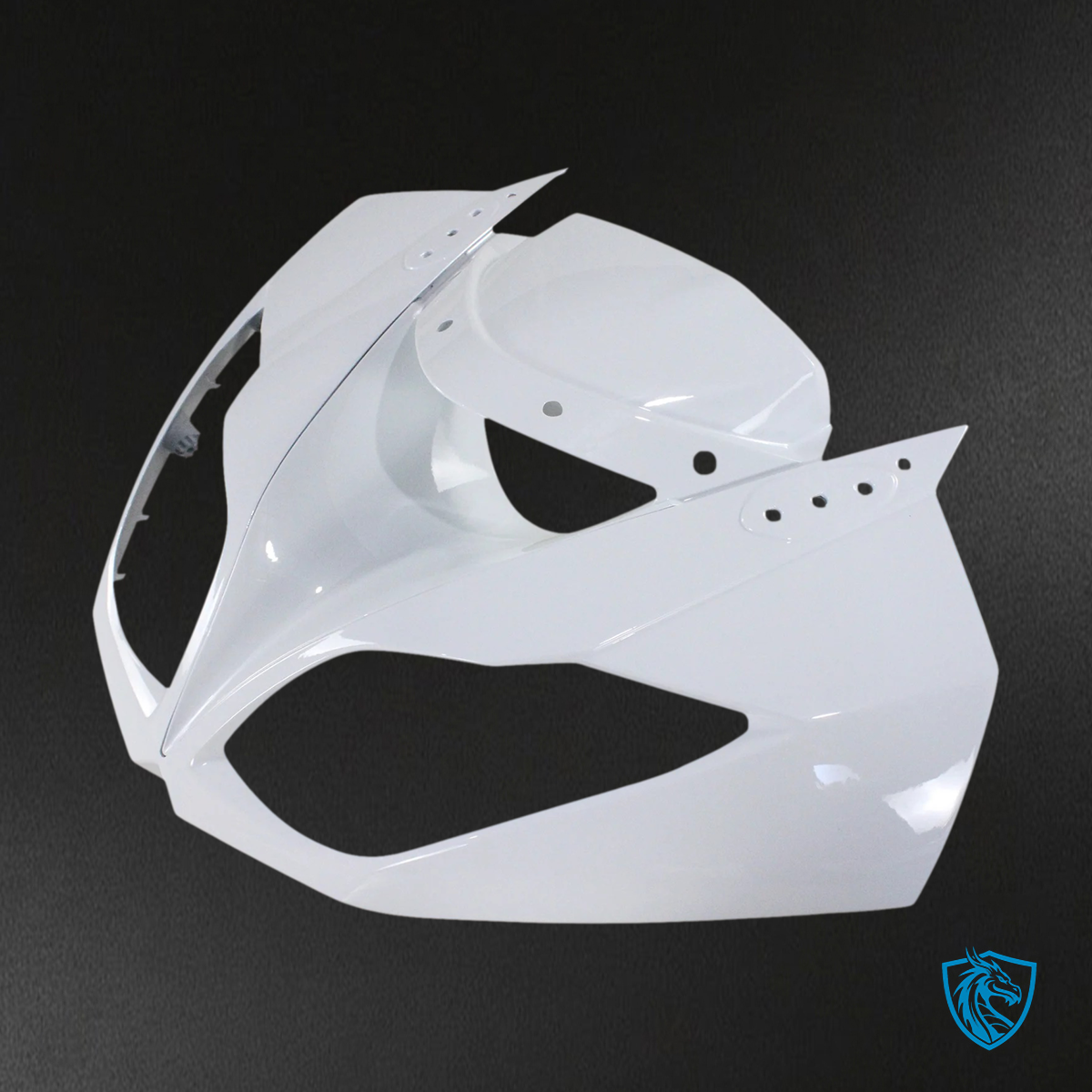 Kawasaki ZX6R (2009-2012) White & Black - Fairing Kit
