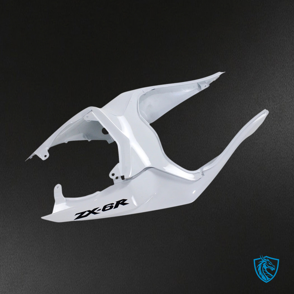 Kawasaki ZX6R (2009-2012) White & Black - Fairing Kit