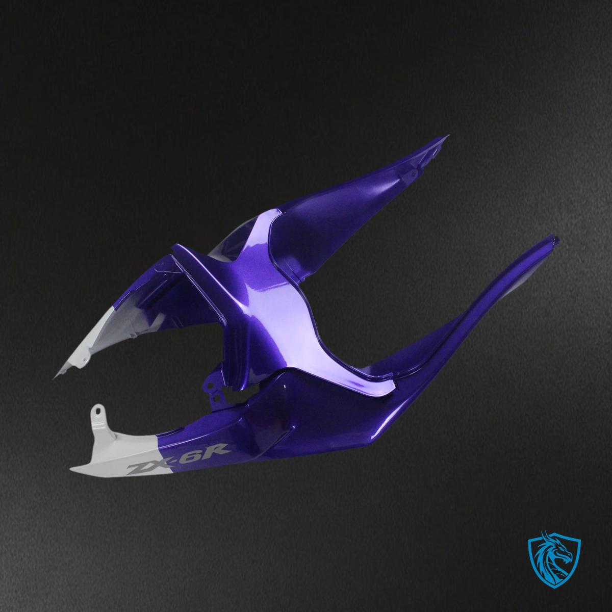 Kawasaki ZX6R (2009-2012) White & Purple - Fairing Kit