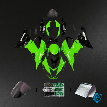 Kawasaki ZX6R (2013-2018) Green & Black - Fairing Kit