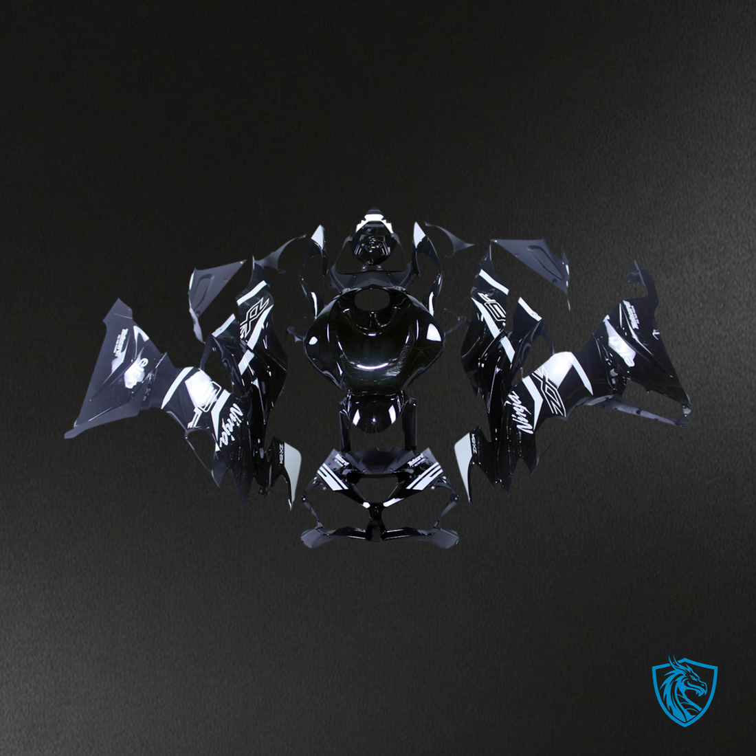 Kawasaki ZX6R (2019-2023) Black - Fairing Kit