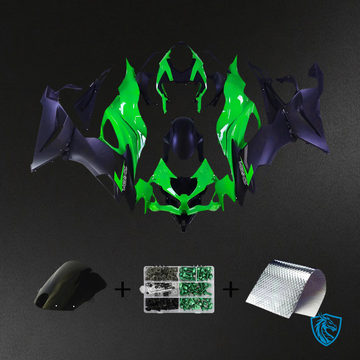 Kawasaki ZX6R (2019-2023) Green & Black - Fairing Kit