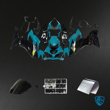 Kawasaki ZX6R (2019-2023) Black & Light Blue - Fairing Kit