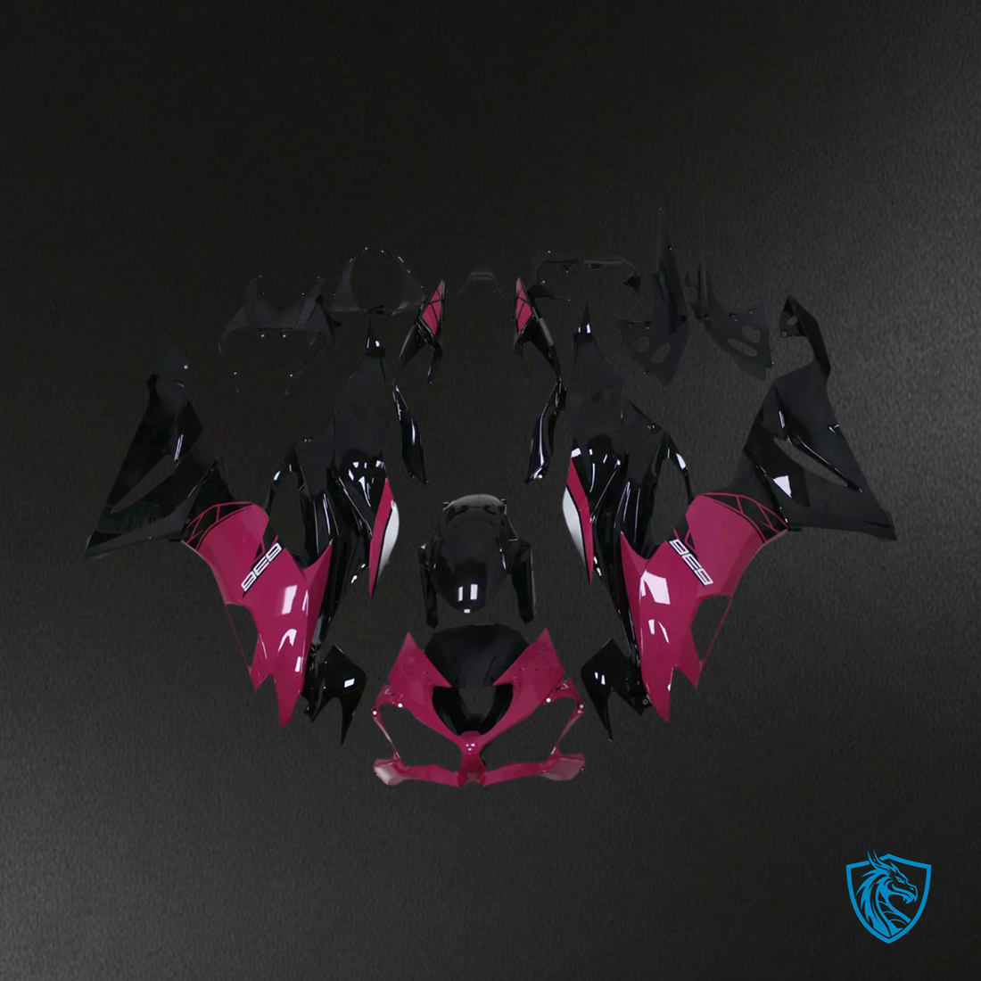 Kawasaki ZX6R (2019-2023) Black, Pink & Purple - Fairing Kit