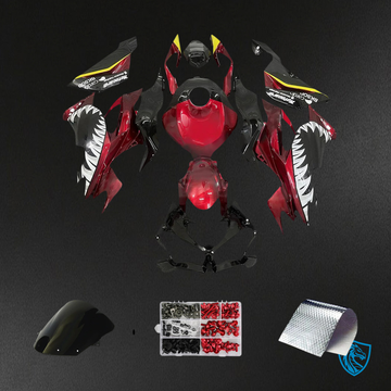Kawasaki ZX6R (2019-2023) Black & Red - Fairing Kit
