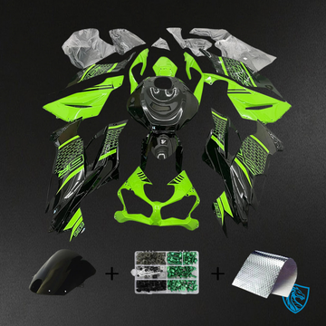 Kawasaki ZX6R (2019-2023) Black & Green - Fairing Kit