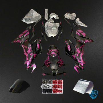 Kawasaki ZX6R (2019-2023) Black & Pink - Fairing Kit