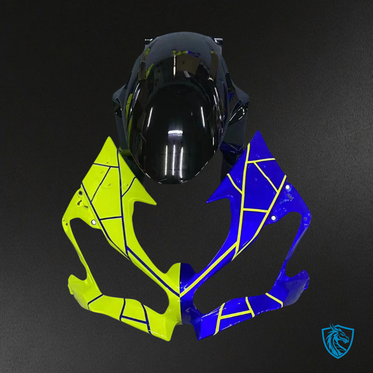 Kawasaki ZX6R (2019-2023) Blue & Yellow - Fairing Kit