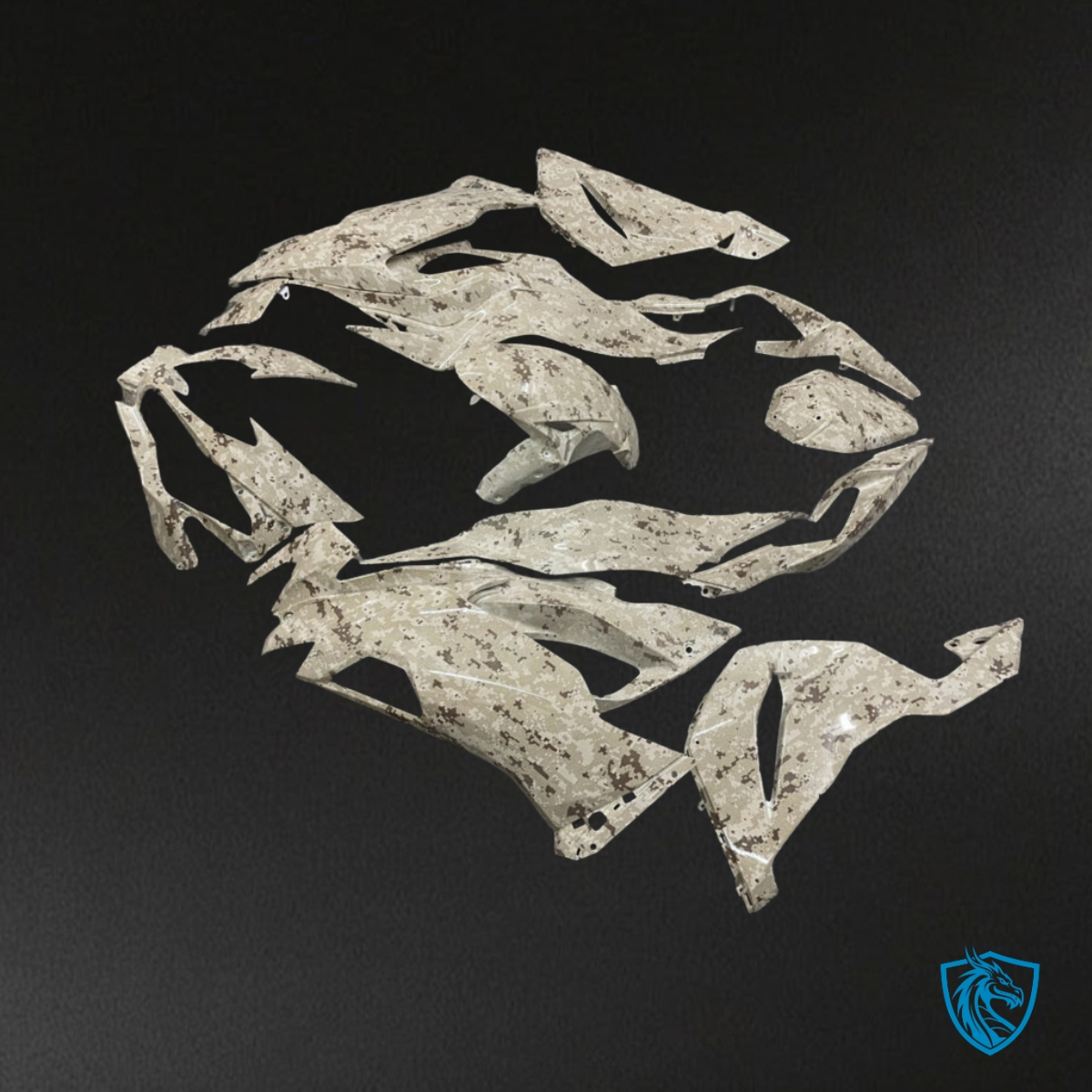 Kawasaki ZX6R (2019-2023) Brown Digital Camo Fairing Kit - Aftermarket ABS Bodywork
