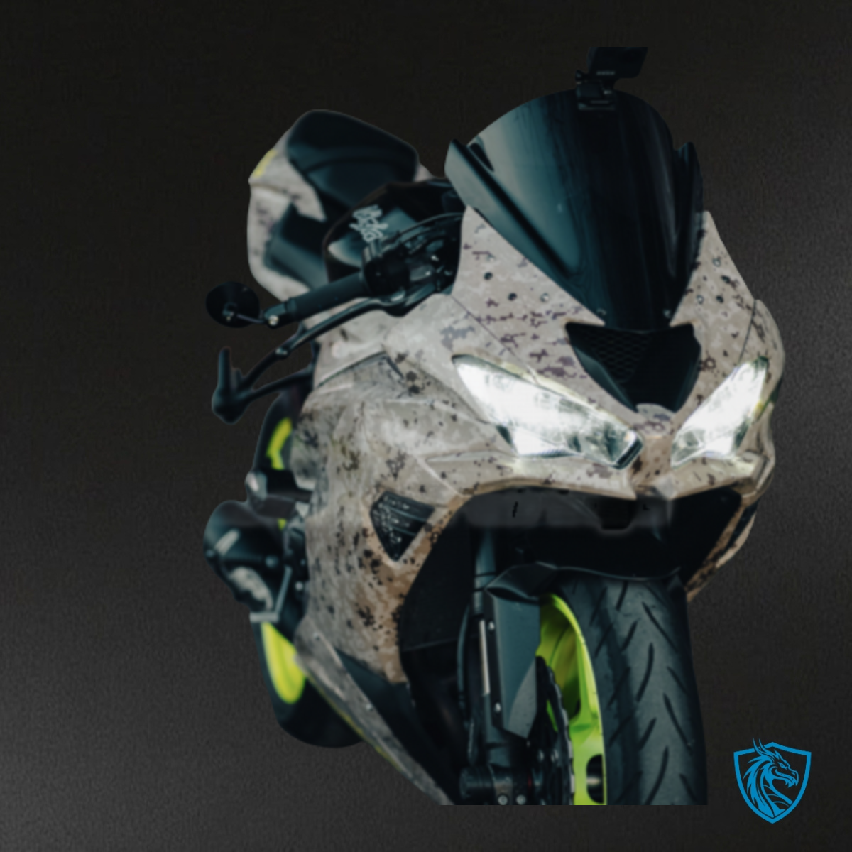 Kawasaki ZX6R (2019-2023) Brown Digital Camo Fairing Kit - Aftermarket ABS Bodywork