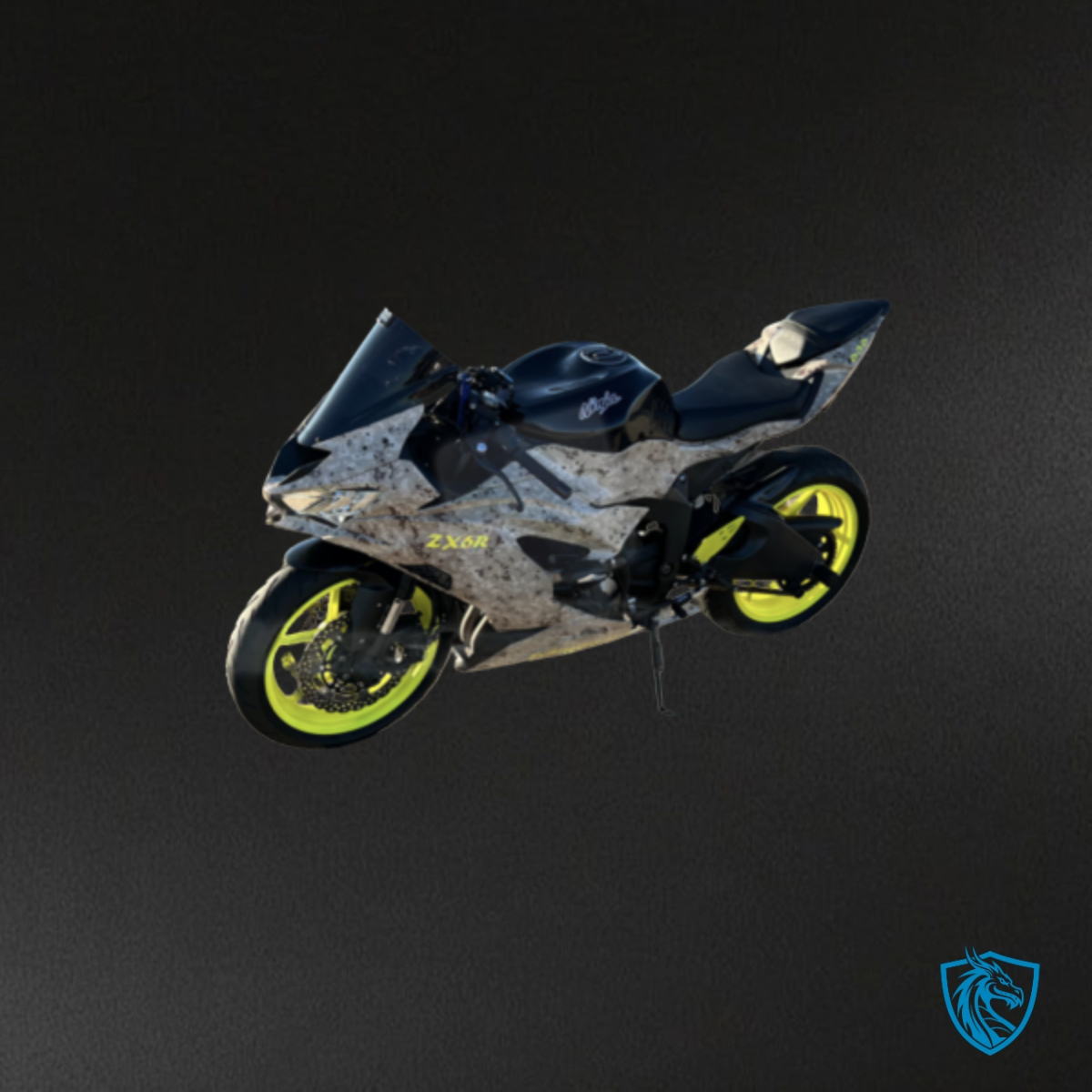 Kawasaki ZX6R (2019-2023) Brown Digital Camo Fairing Kit - Aftermarket ABS Bodywork