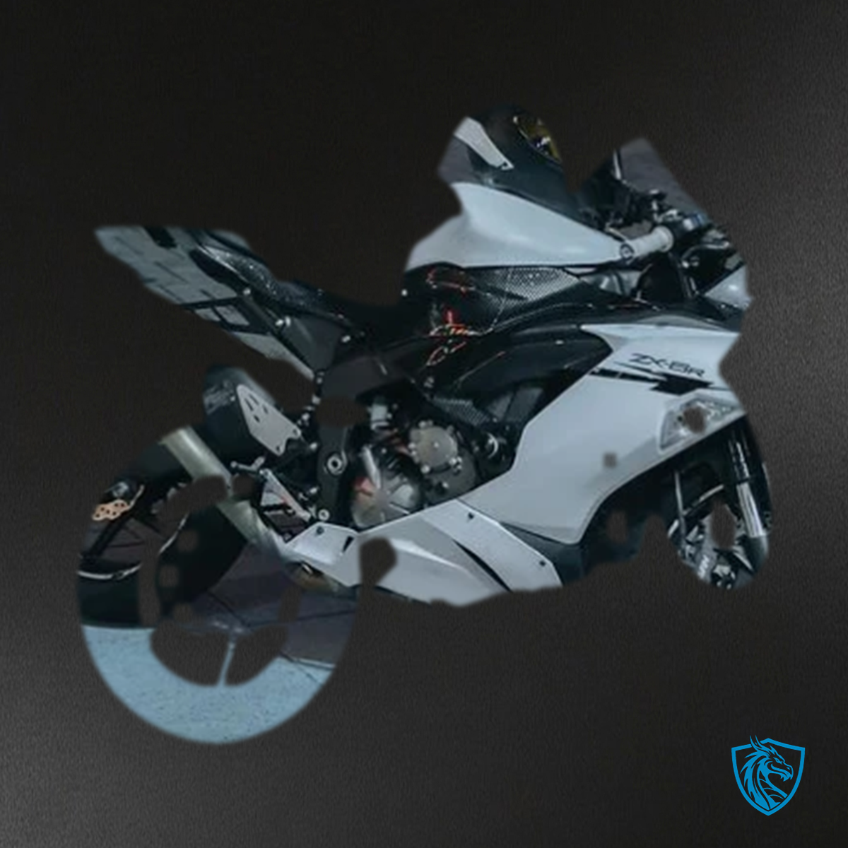 Kawasaki ZX6R (2019-2023) Carbon Fiber White - Fairing Kit