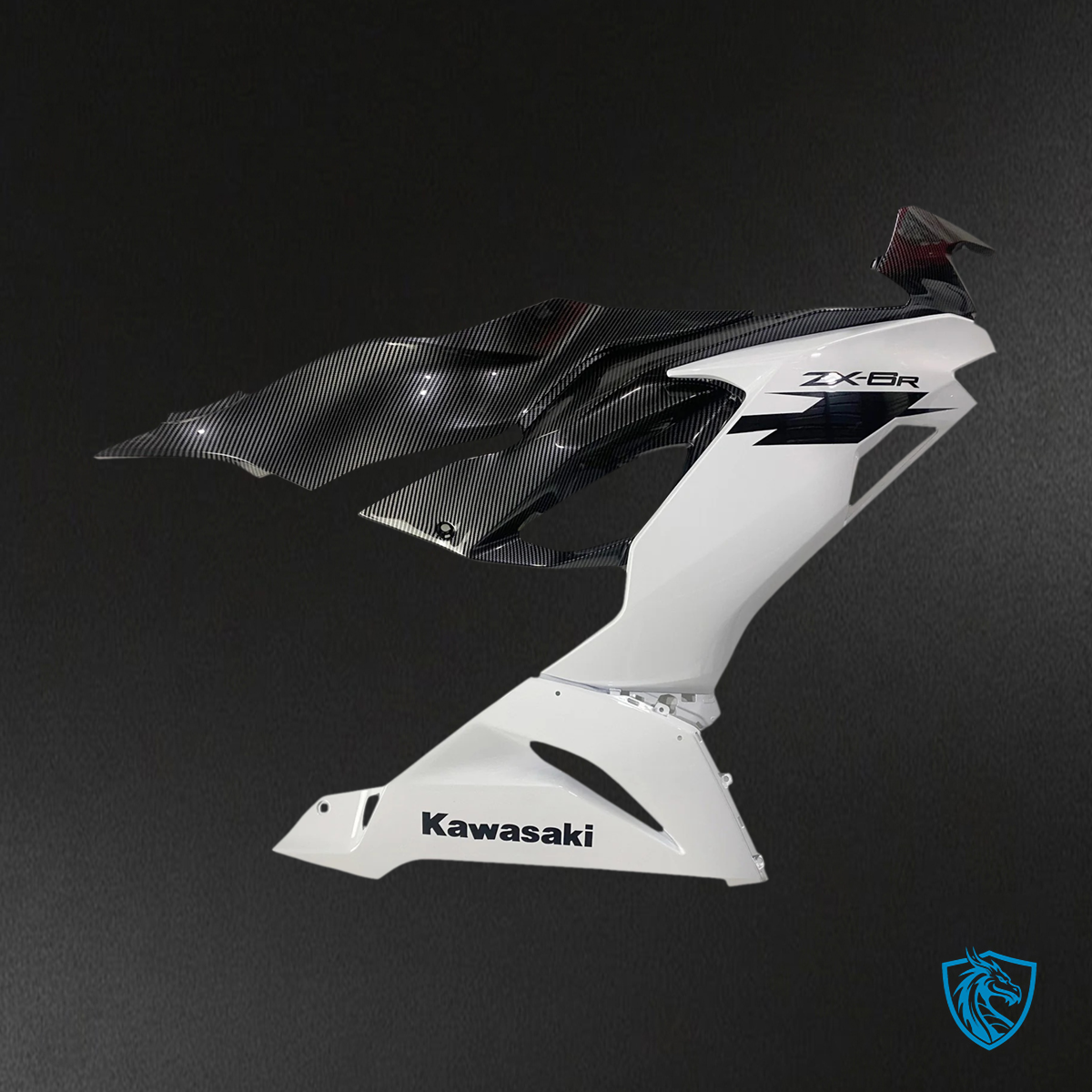 Kawasaki ZX6R (2019-2023) Carbon Fiber White - Fairing Kit