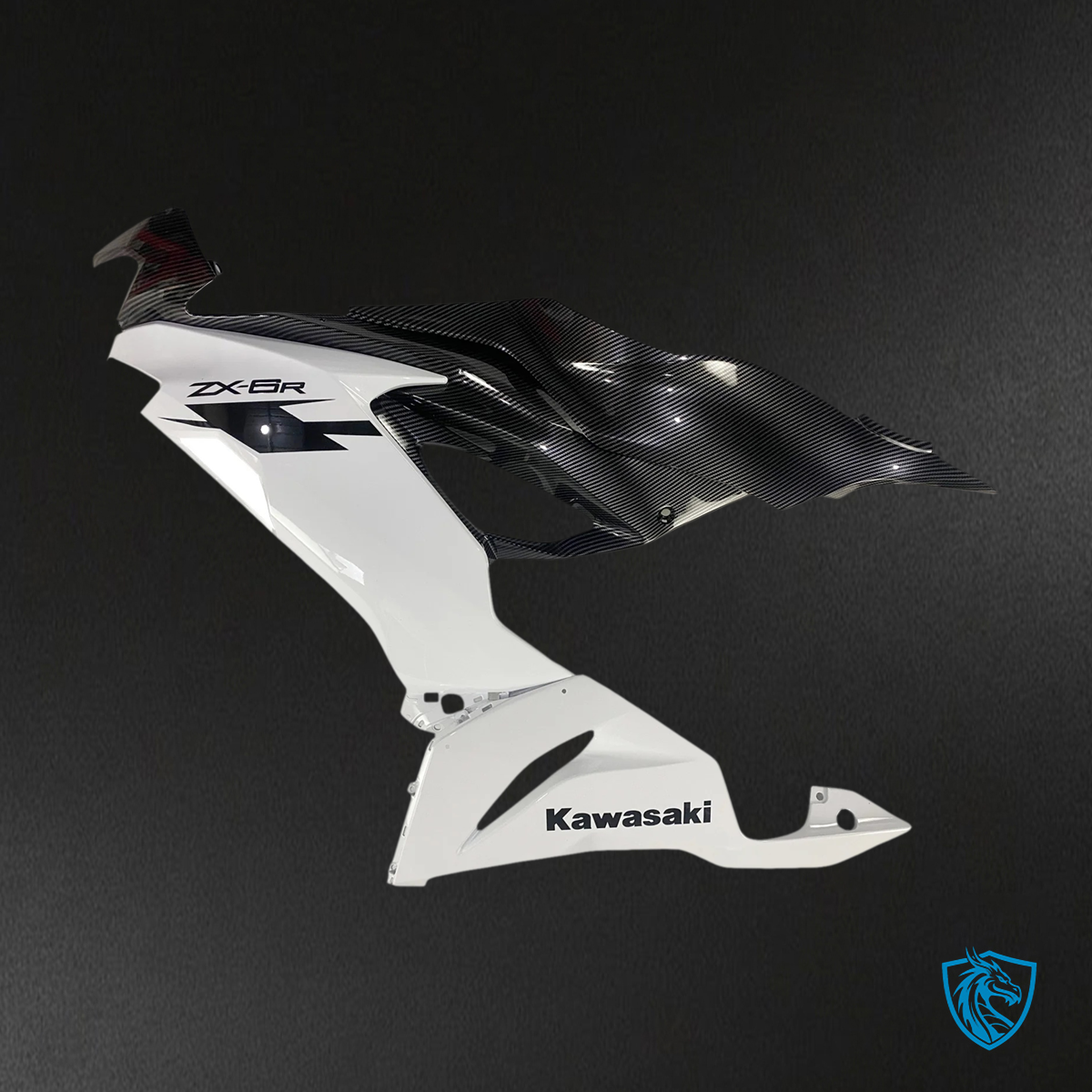 Kawasaki ZX6R (2019-2023) Carbon Fiber White - Fairing Kit