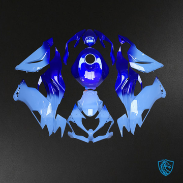Kawasaki ZX6R (2019-2023) Gloss Blue Gradient - Custom ABS Fairing Kit