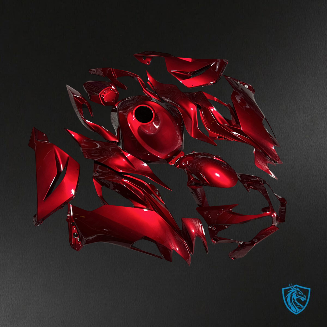 Kawasaki ZX6R (2019-2023) Gloss Candy Red Fairings Kit - Aftermarket ABS Bodywork