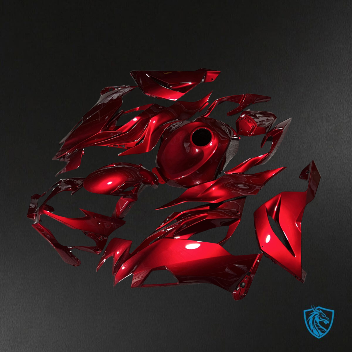 Kawasaki ZX6R (2019-2023) Gloss Candy Red Fairings Kit - Aftermarket ABS Bodywork