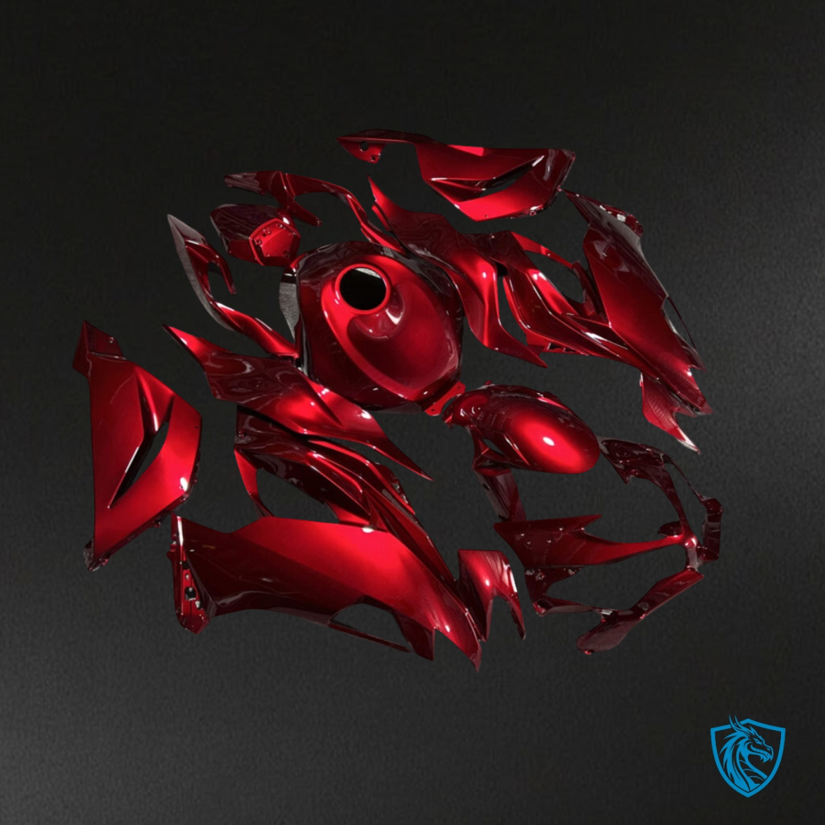 Kawasaki ZX6R (2019-2023) Gloss Candy Red - MERGEment Motorcycle Fairings Kit