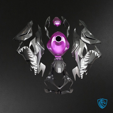 Kawasaki ZX6R (2019-2023) Black & Purple Shark Carbon Fiber - Custom ABS Fairing Kit