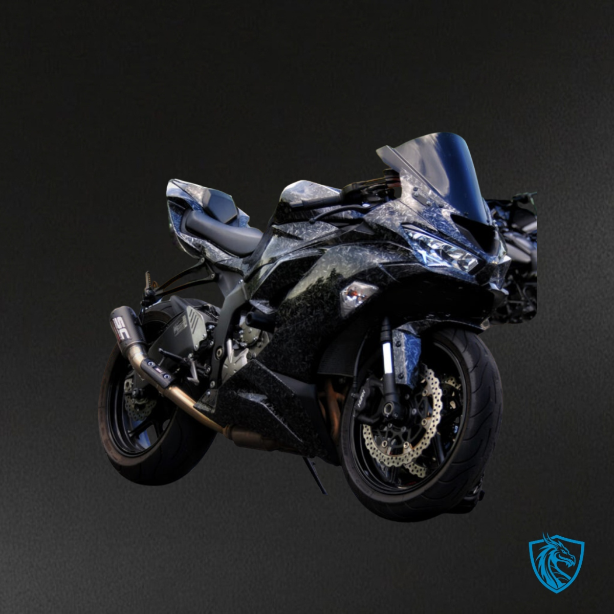 Kawasaki ZX6R (2019-2023) Gloss Black Fairing Kit | ABS Bodywork